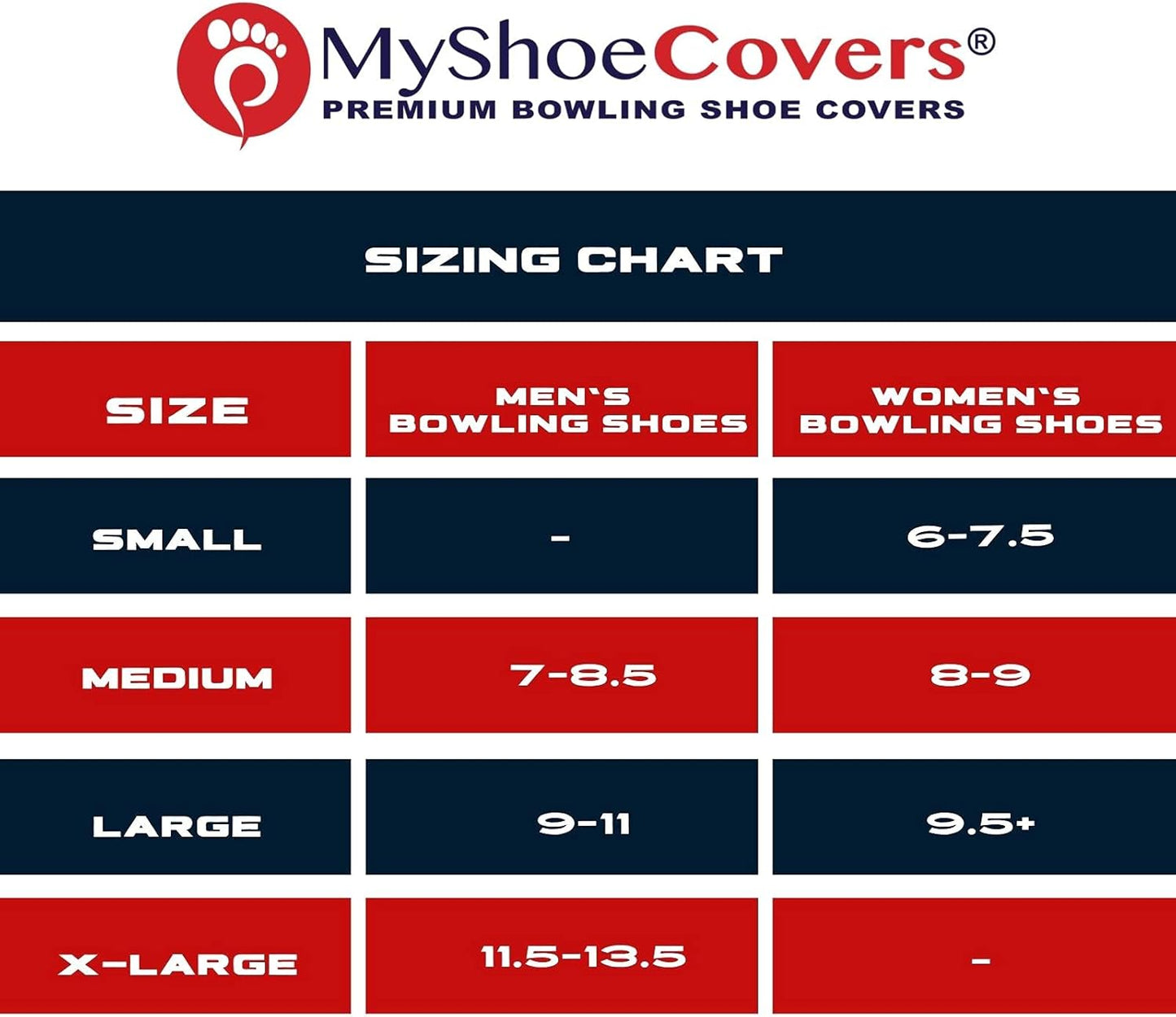 Premium Bowling Shoe Covers - 1 Pair