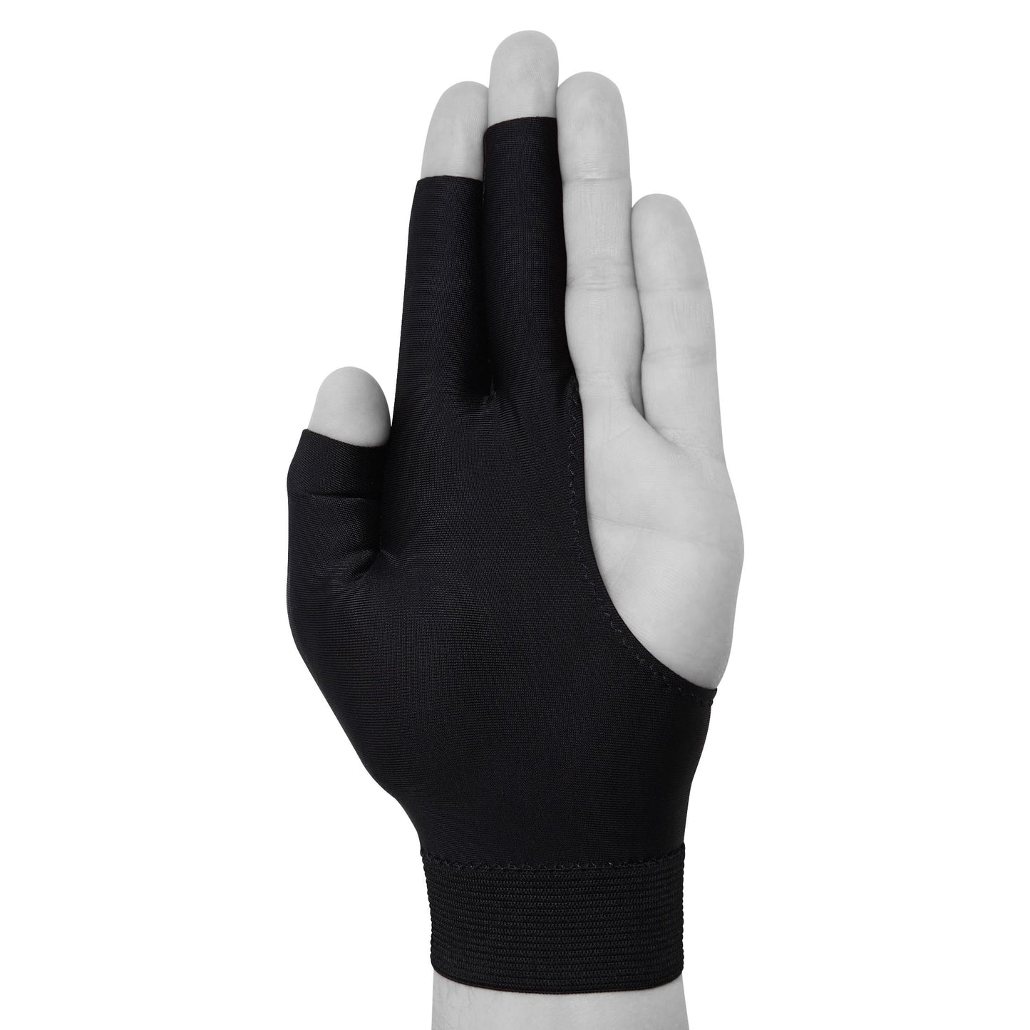 Billiard POOL CUE GLOVE - Pro Series - Black - Open Fingers (X-Large)