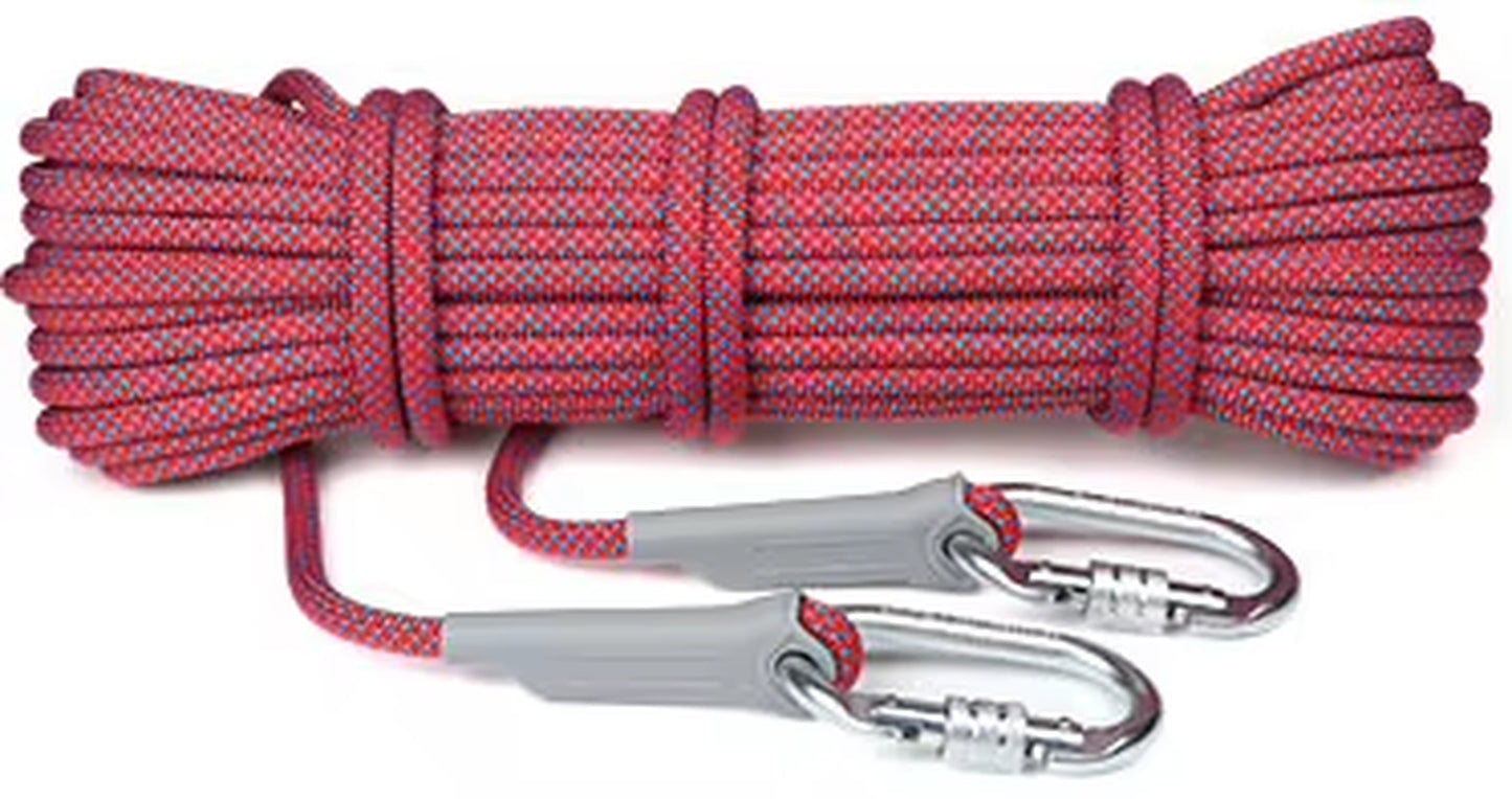 10M Professional Rock Climbing Rope 10.5Mm Diameter 5500Lbs High Strength Downhill Survival Safety Climbing