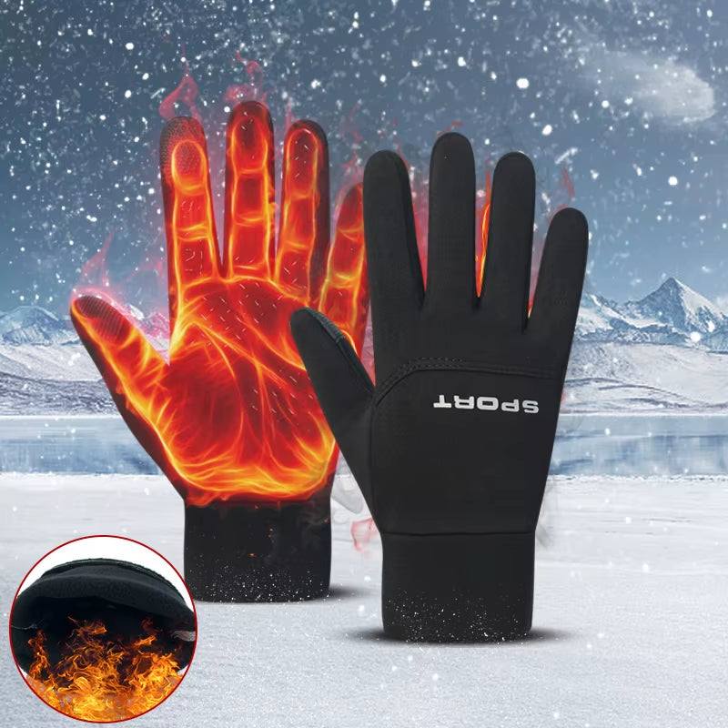 Football Gloves Waterproof Thermal Grip Outfield Cycling Player Bicycle Field Bike Sports Sports Outdoor Guantes Moto