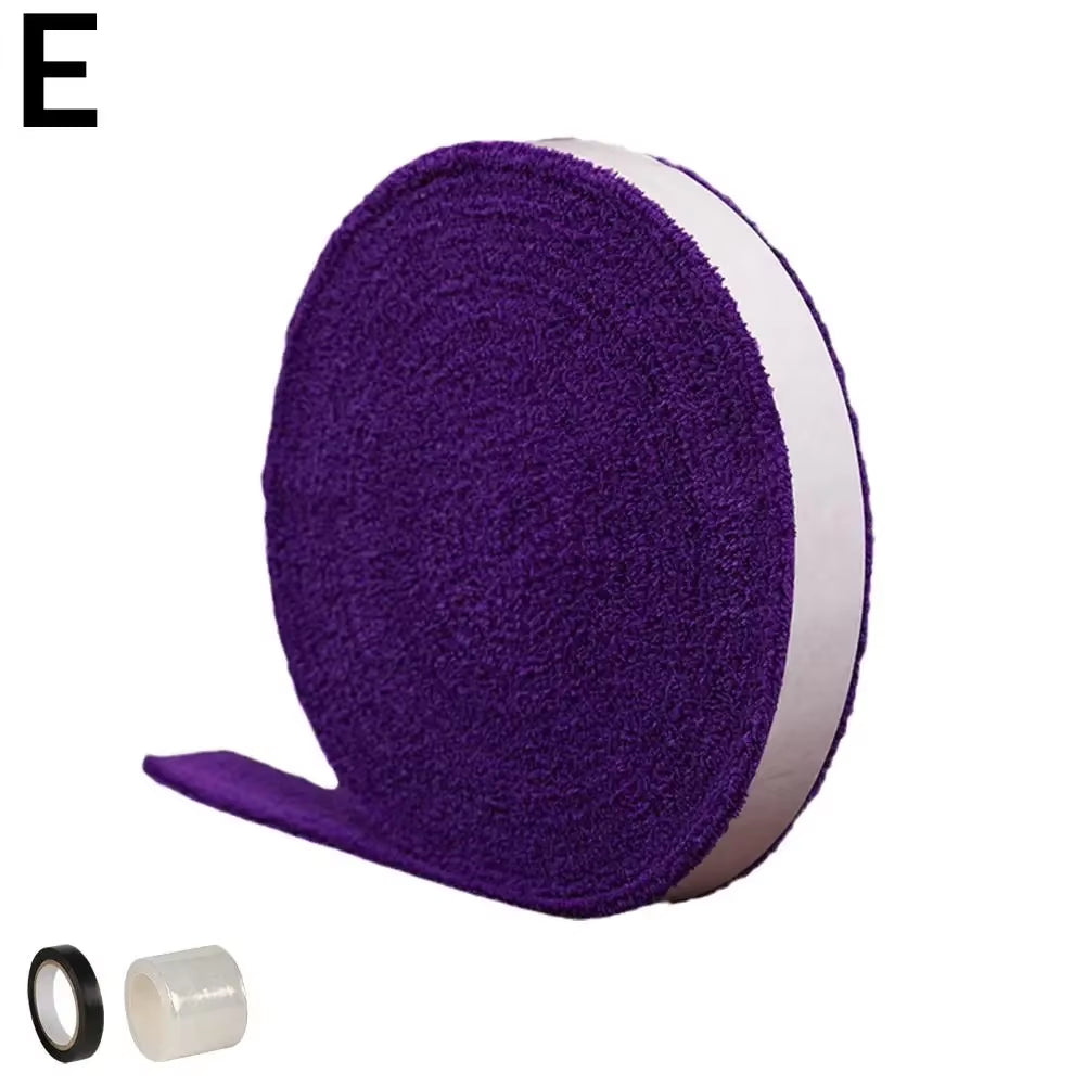 1 Reel 5M Towel Glue Grip Badminton Tennis Racket Overgrips Tape Racket Grip Grip Non-Slip Tape Band Sweat Badminton N6B9