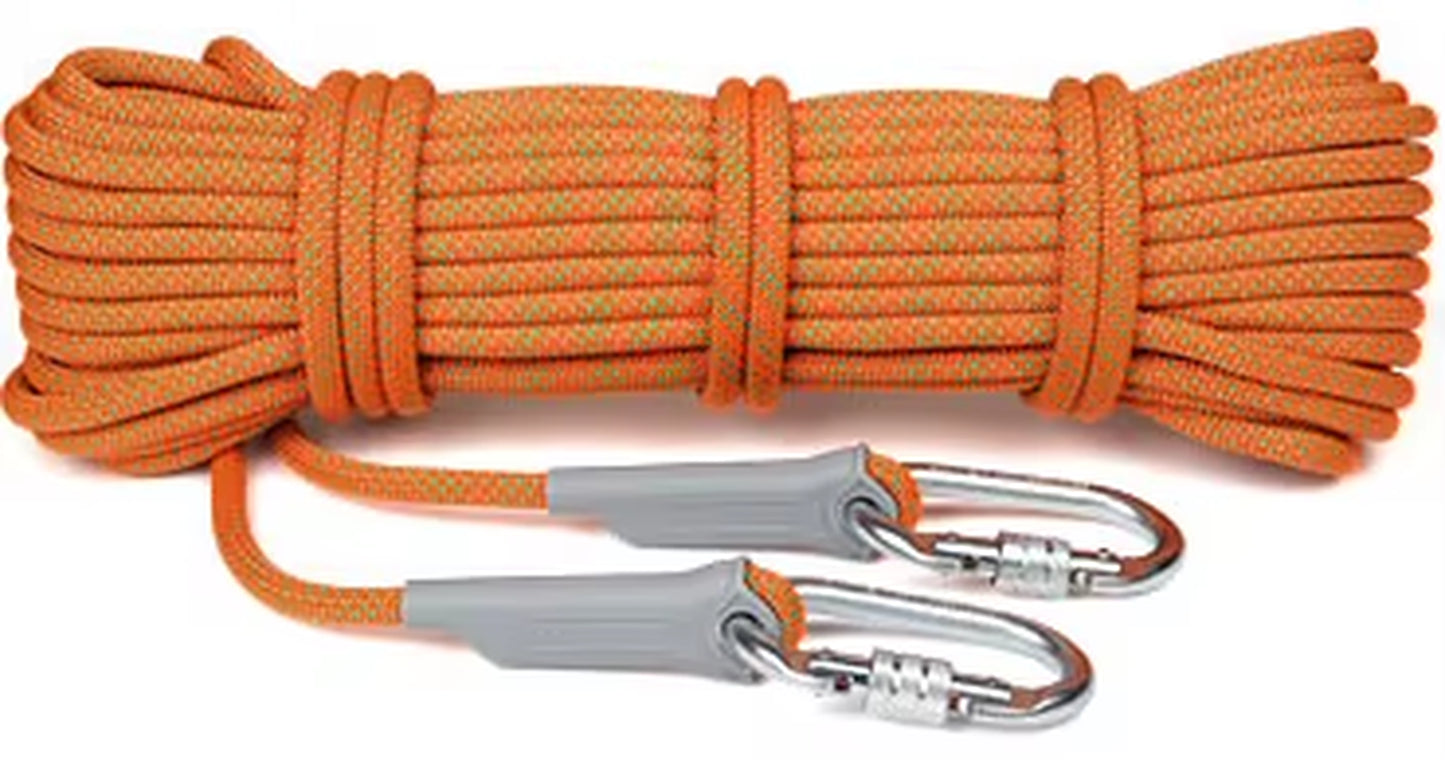 10M Professional Rock Climbing Rope 10.5Mm Diameter 5500Lbs High Strength Downhill Survival Safety Climbing