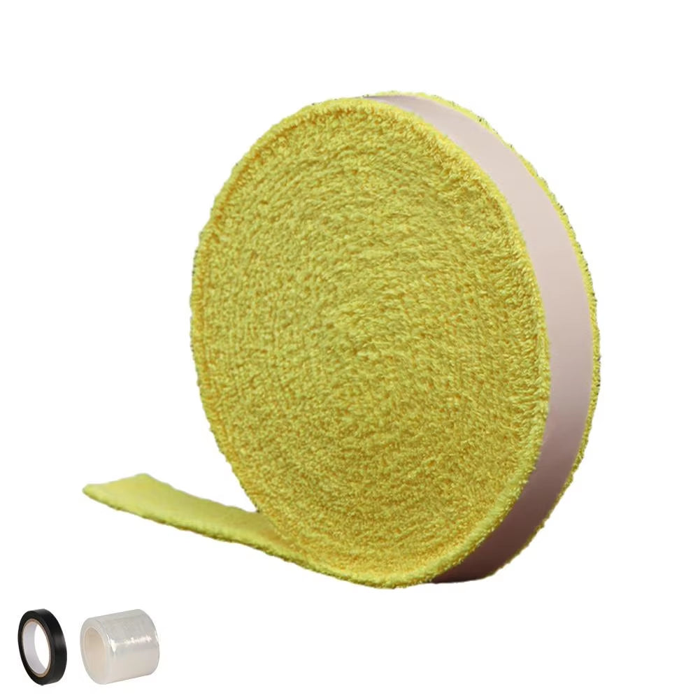 1 Reel 5M Towel Glue Grip Badminton Tennis Racket Overgrips Tape Racket Grip Grip Non-Slip Tape Band Sweat Badminton N6B9