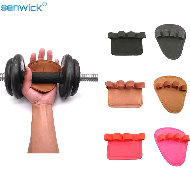 Pure Leather Soft Gloves Gymnastics-Grips Lifting-Training-Gloves Weight Hand-Palm Body-Building Fitness