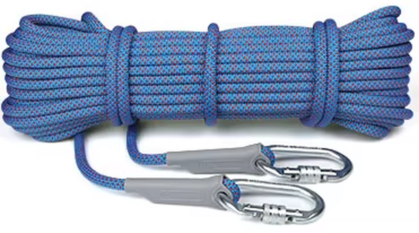 10M Professional Rock Climbing Rope 10.5Mm Diameter 5500Lbs High Strength Downhill Survival Safety Climbing