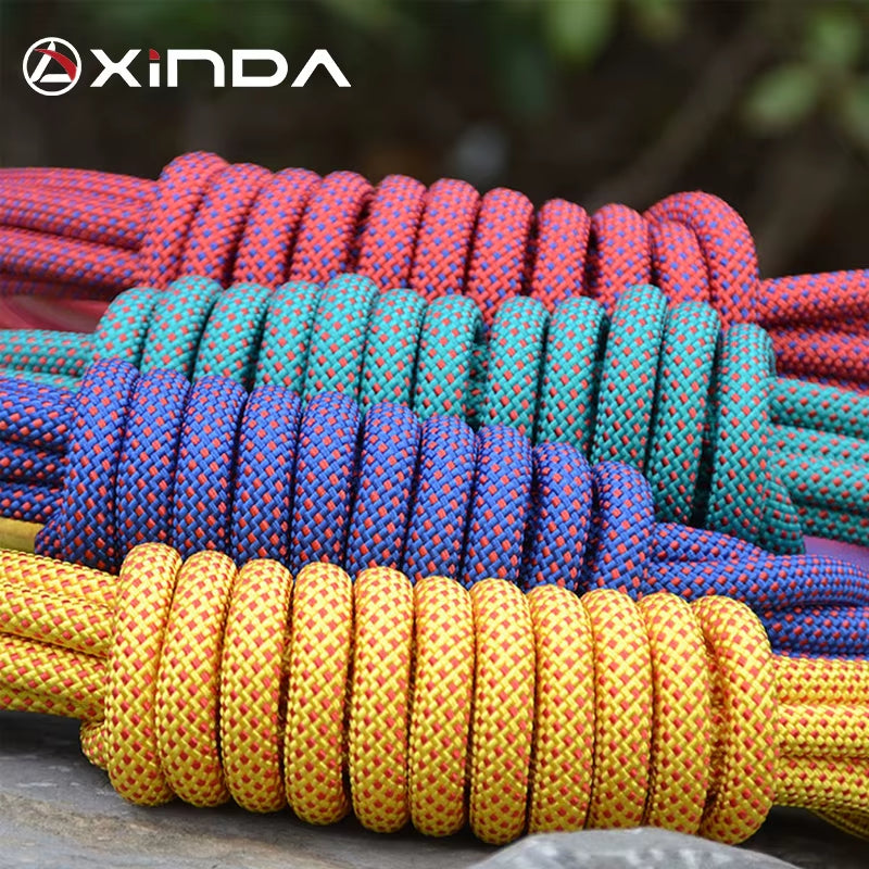 10M Professional Rock Climbing Rope 10.5Mm Diameter 5500Lbs High Strength Downhill Survival Safety Climbing
