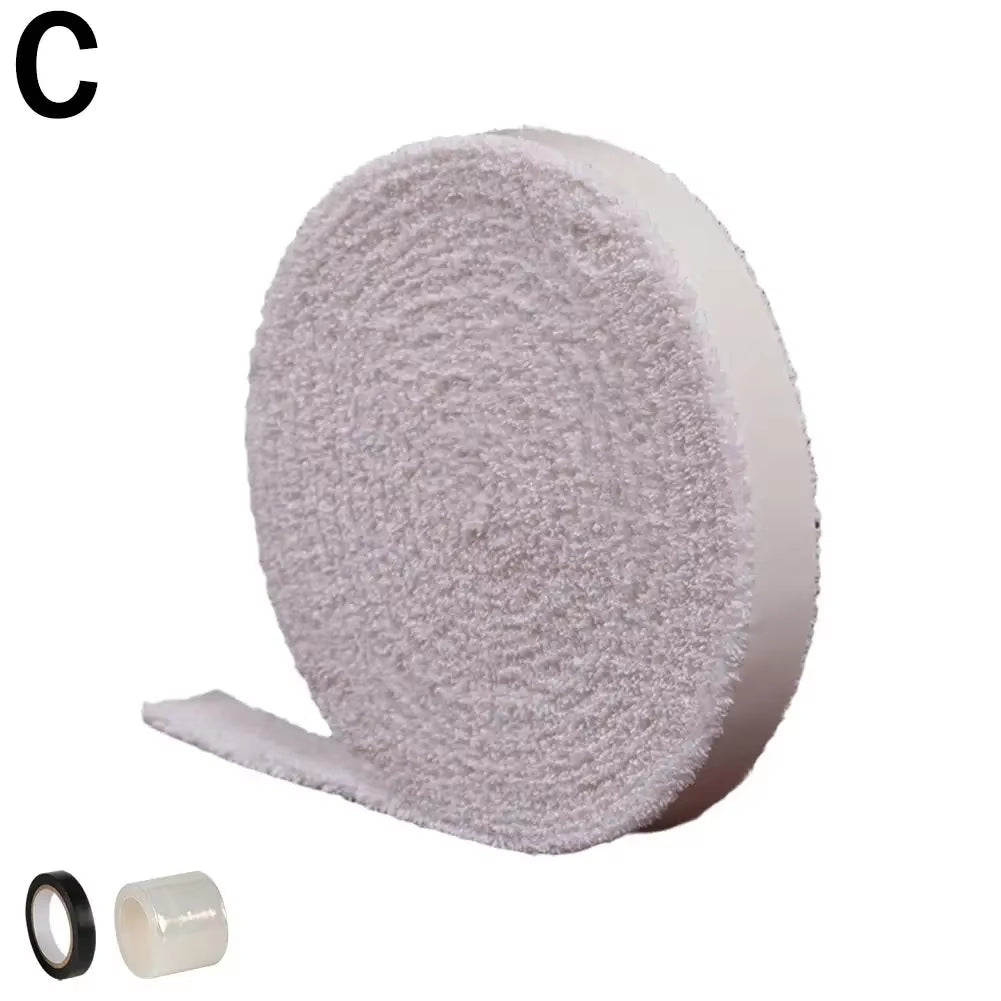 1 Reel 5M Towel Glue Grip Badminton Tennis Racket Overgrips Tape Racket Grip Grip Non-Slip Tape Band Sweat Badminton N6B9