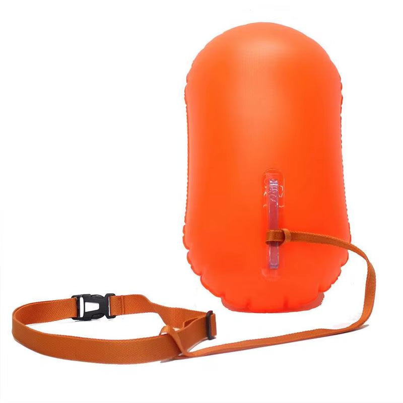 Swim Safe Buoy Tow Floats Inflatable Life Saving Swim Buoy PVC Inflated Air Drying Bag Drift Bag for Swimming Pool Open Water