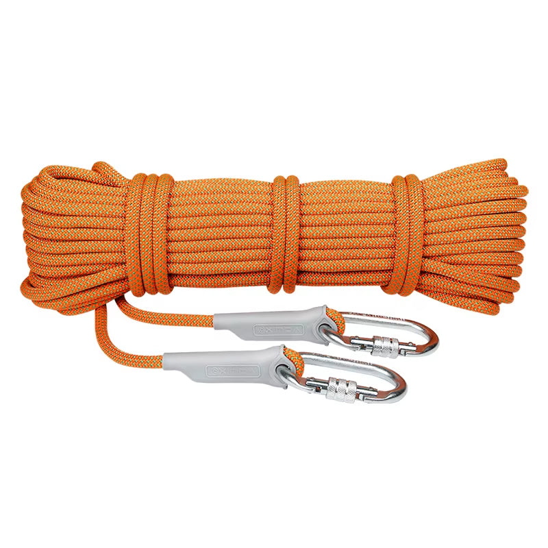 10M Professional Rock Climbing Rope 10.5Mm Diameter 5500Lbs High Strength Downhill Survival Safety Climbing