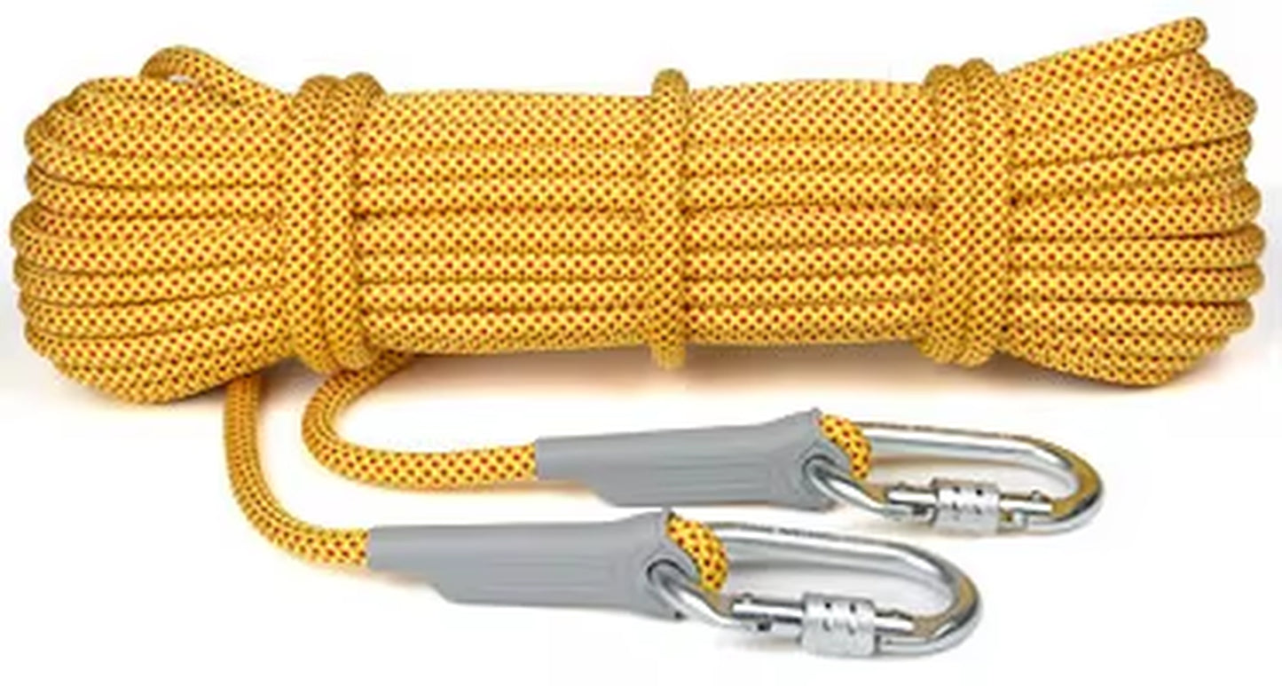 10M Professional Rock Climbing Rope 10.5Mm Diameter 5500Lbs High Strength Downhill Survival Safety Climbing