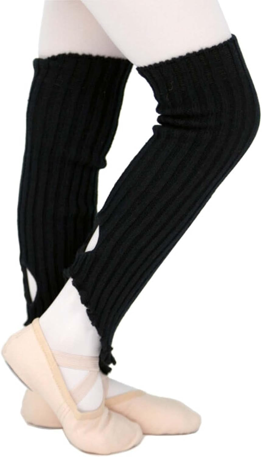 Ballet Leg Warmers for Girls Toddler Teens Stirrup Ankle Warmers Knitted Socks for Dance Practice Yoga Sports Casual
