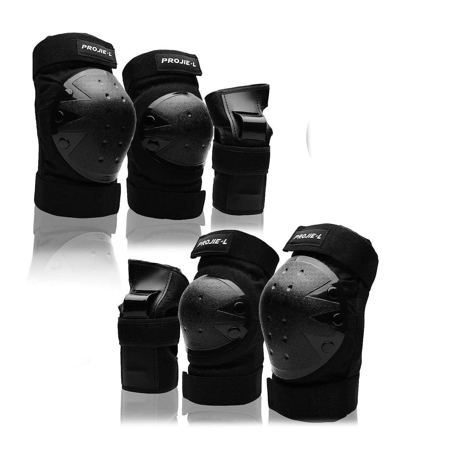 Protective Gear Set for Adult/Youth Knee Pads Elbow Pads Wrist Guards for Skateboarding Cycling Bike BMX Bicycle Scootering 6Pcs