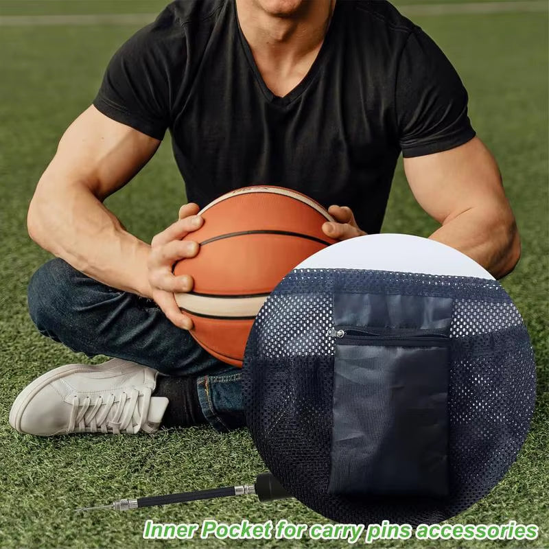 Single Ball Bag Mesh Bag for Transporting Single Volleyball Basketball Football Volleyball Bag Mesh Handbag Ball Bag Clip On