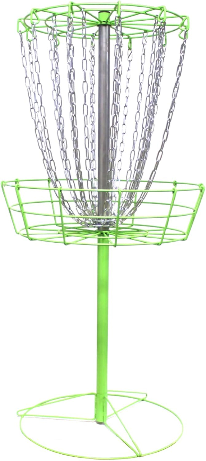 Growthesport Lite Disc Golf Basket - Portable, Lightweight, Easy-To-Set-Up Golf Practice Net with Heavy Duty Metal Chains Golf Practice Basket Set to Fairway, Backyard, Outdoor & More