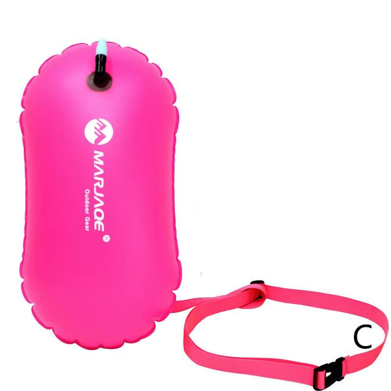 Swim Safe Buoy Tow Floats Inflatable Life Saving Swim Buoy PVC Inflated Air Drying Bag Drift Bag for Swimming Pool Open Water