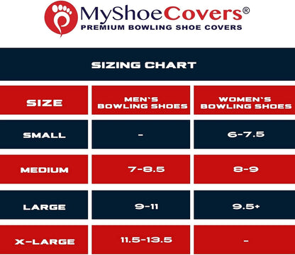 Premium Bowling Shoe Covers - 1 Pair