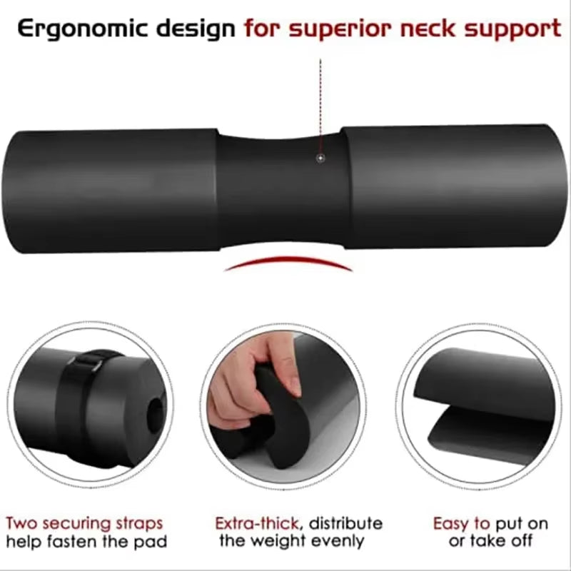Barbell Shoulder Pads Thickened Non-Slip Gym Fitness Weightlifting Squat Dumbbel Neck Support Protection Pad Strength Workout