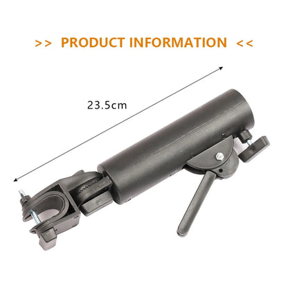 Golf Cart Umbrella Holder, Universal Adjustable Umbrella Mounting Attachment for Golf Push Cart Accessories