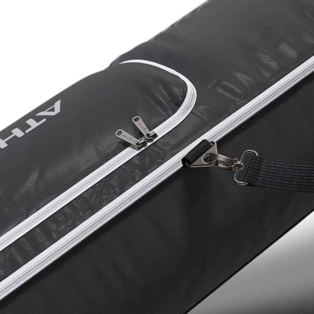 Rolling Double Ski Bag - Padded Ski Bag with Wheels for Air Travel