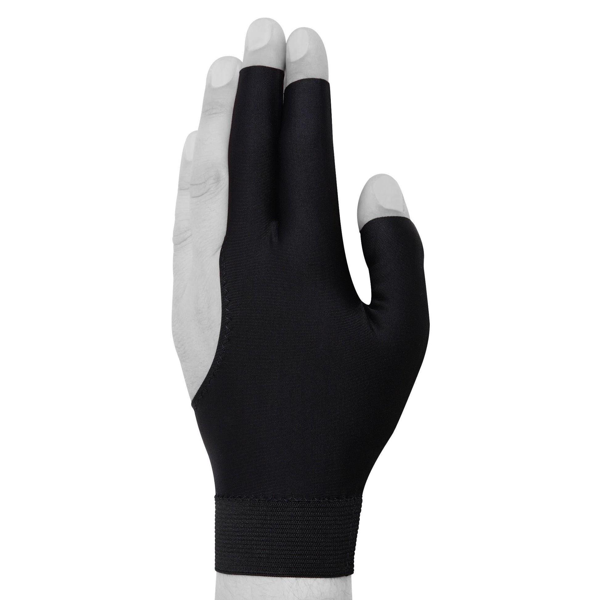 Billiard POOL CUE GLOVE - Pro Series - Black - Open Fingers (X-Large)