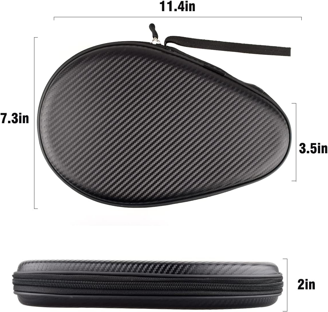 Ping Pong Paddles Case Hard Shell Ping Pong Portable Storage Bag Can Hold Protect 2 Racket Table Tennis Racket Cover for Ping Pong Balls Lovers Drop-Resistant and Durable Gifts