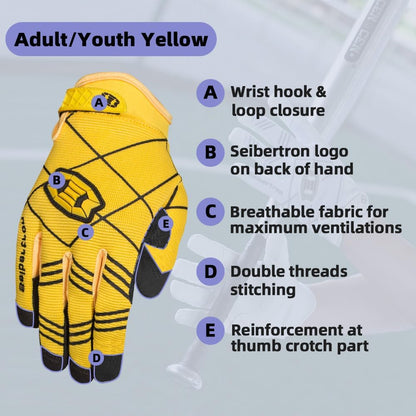 B-A-R PRO 2.0 Signature Baseball + Softball + Teeball Batting Gloves Super Grip Finger Multiple 11 Sizes + 5 Colors Available Fit Adult Youth Kids Boys Girls Mens Women