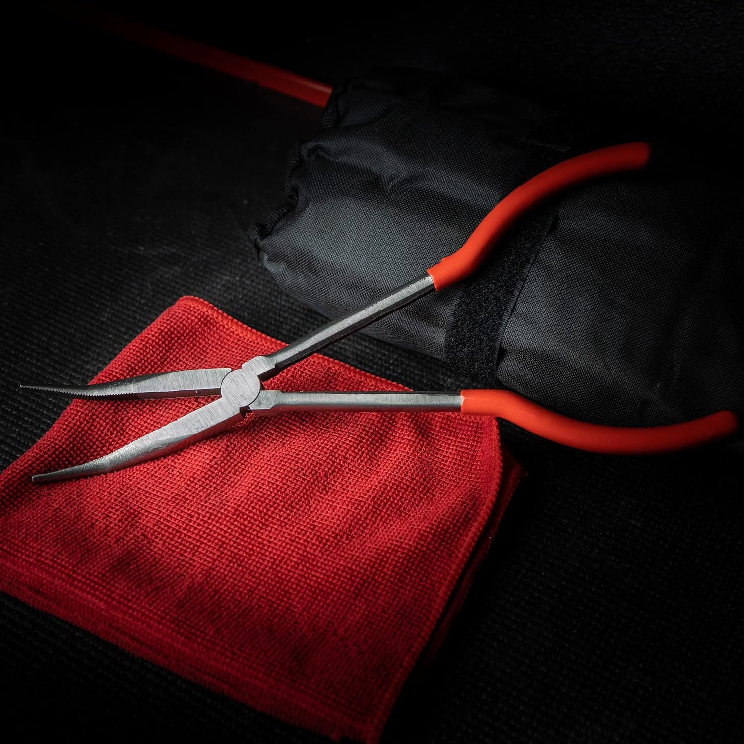 Long Reach 11In 45-Degree Bent Nose Pliers for Hard-To-Reach Narrow Spaces and Limited Clearance Areas