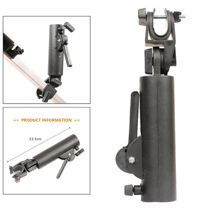 Golf Cart Umbrella Holder, Universal Adjustable Umbrella Mounting Attachment for Golf Push Cart Accessories