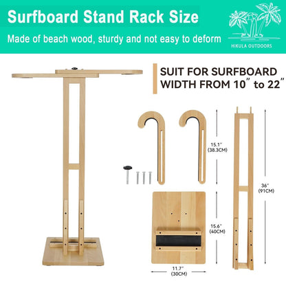 Surfboard Stand Racks, Indoor Display Stand Shortboard and Longboard Organize...