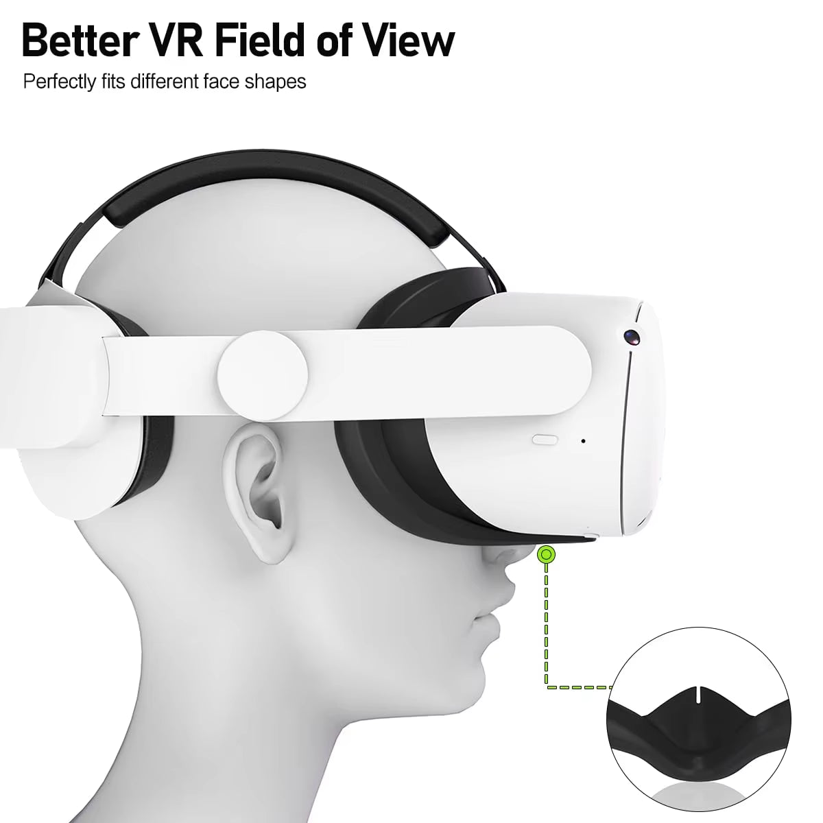 Face Pad Cover for Oculus Quest 2 with Lens Covers Protectors Washable VR Silicone Covers for Meta Quest 2 VR Accessories