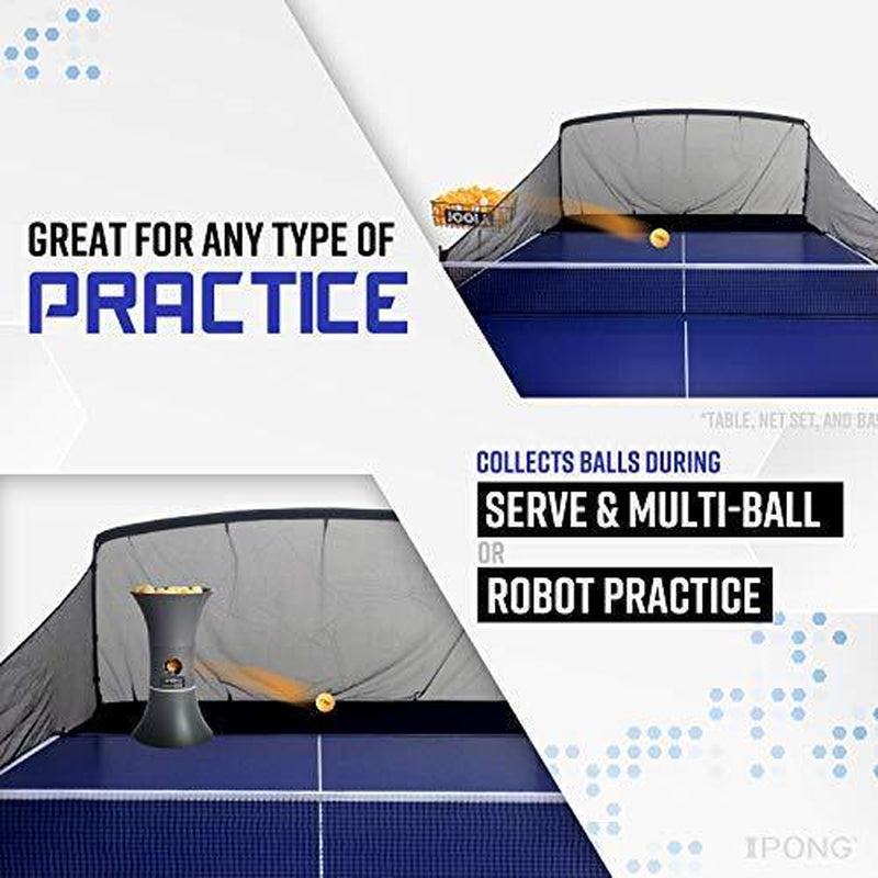 Ipong Carbon Fiber Table Tennis Ball Catch Net - Practice Net Attaches to Ping
