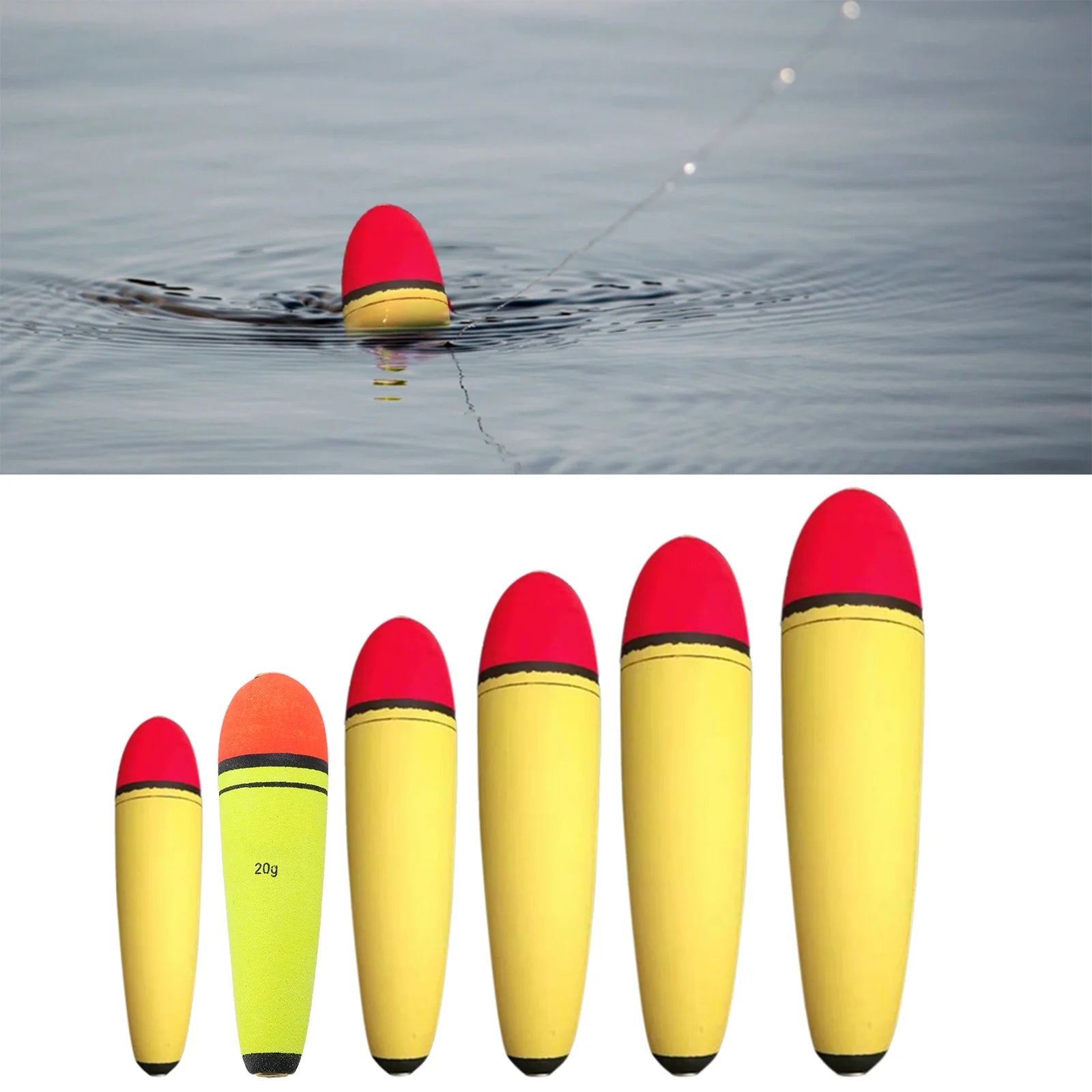 Slip Bobbers for Fishing, Multi-Size Fishing Bobbers Floats Unweighted Bobbers