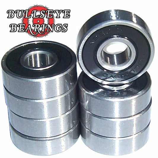 Set of 8 BULLSEYE Abec 5 Skateboard Bearings FREE SHIP