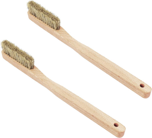 Rock Climbing Brush & Bouldering Brush with Thick Ultra Durable Boar'S Hair Bristles and Ergonomic Handle for All Climbing Holds & Climbing Chalk Types Indoor or Outdoor (CJ-CB2028B (2 PCS))