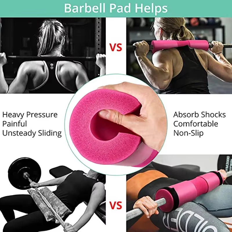 Barbell Shoulder Pads Thickened Non-Slip Gym Fitness Weightlifting Squat Dumbbel Neck Support Protection Pad Strength Workout