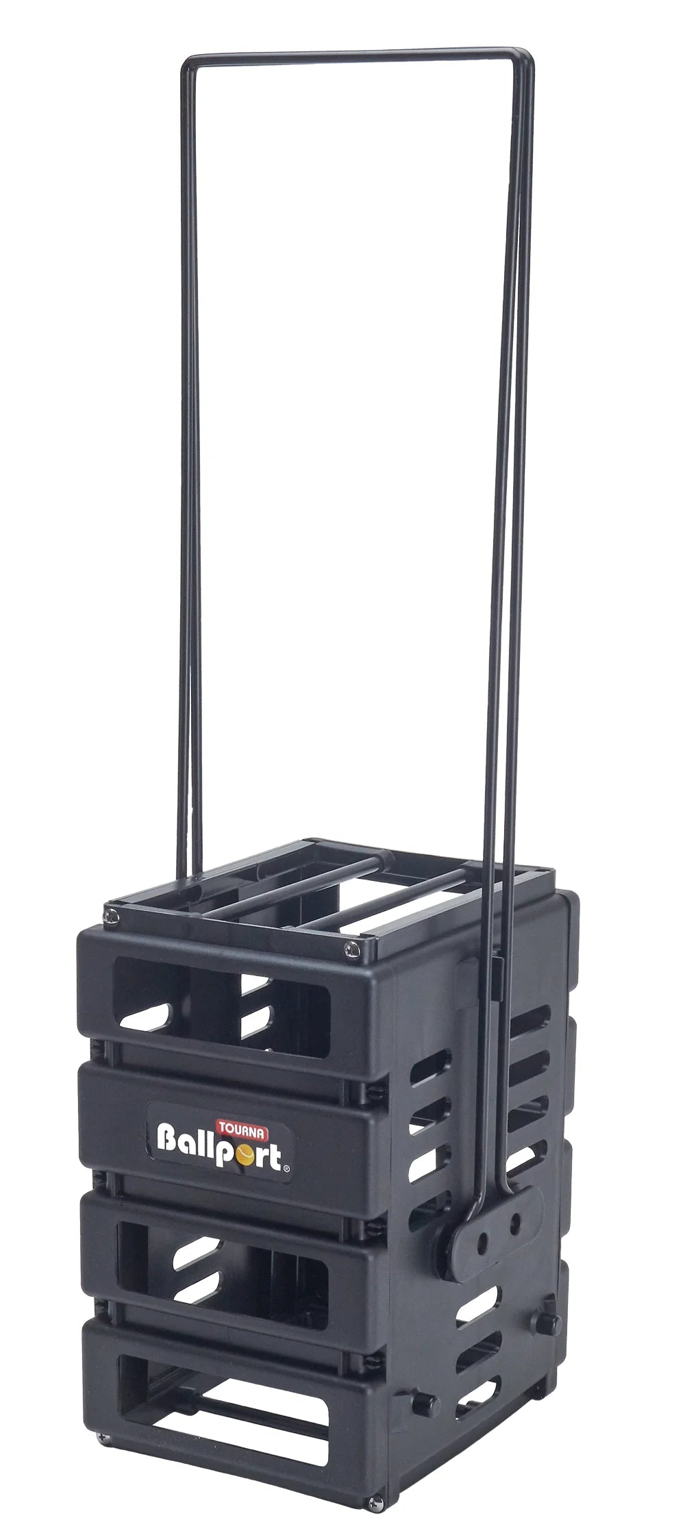 Mini Ballport Tennis Ball Pick up Hopper - Holds 36 Balls - Black