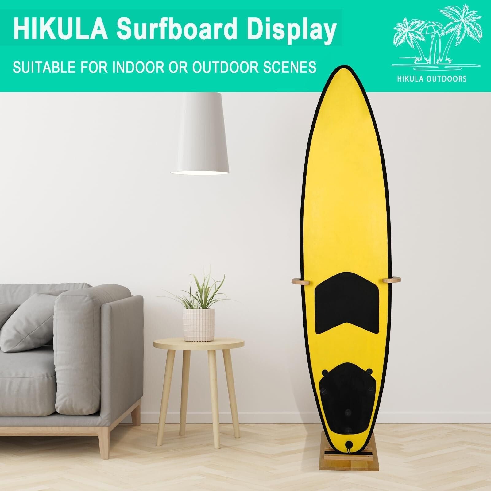 Surfboard Stand Racks, Indoor Display Stand Shortboard and Longboard Organize...
