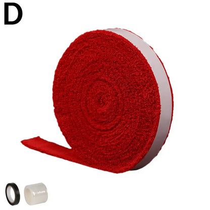 1 Reel 5M Towel Glue Grip Badminton Tennis Racket Overgrips Tape Racket Grip Grip Non-Slip Tape Band Sweat Badminton N6B9