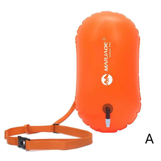Swim Safe Buoy Tow Floats Inflatable Life Saving Swim Buoy PVC Inflated Air Drying Bag Drift Bag for Swimming Pool Open Water