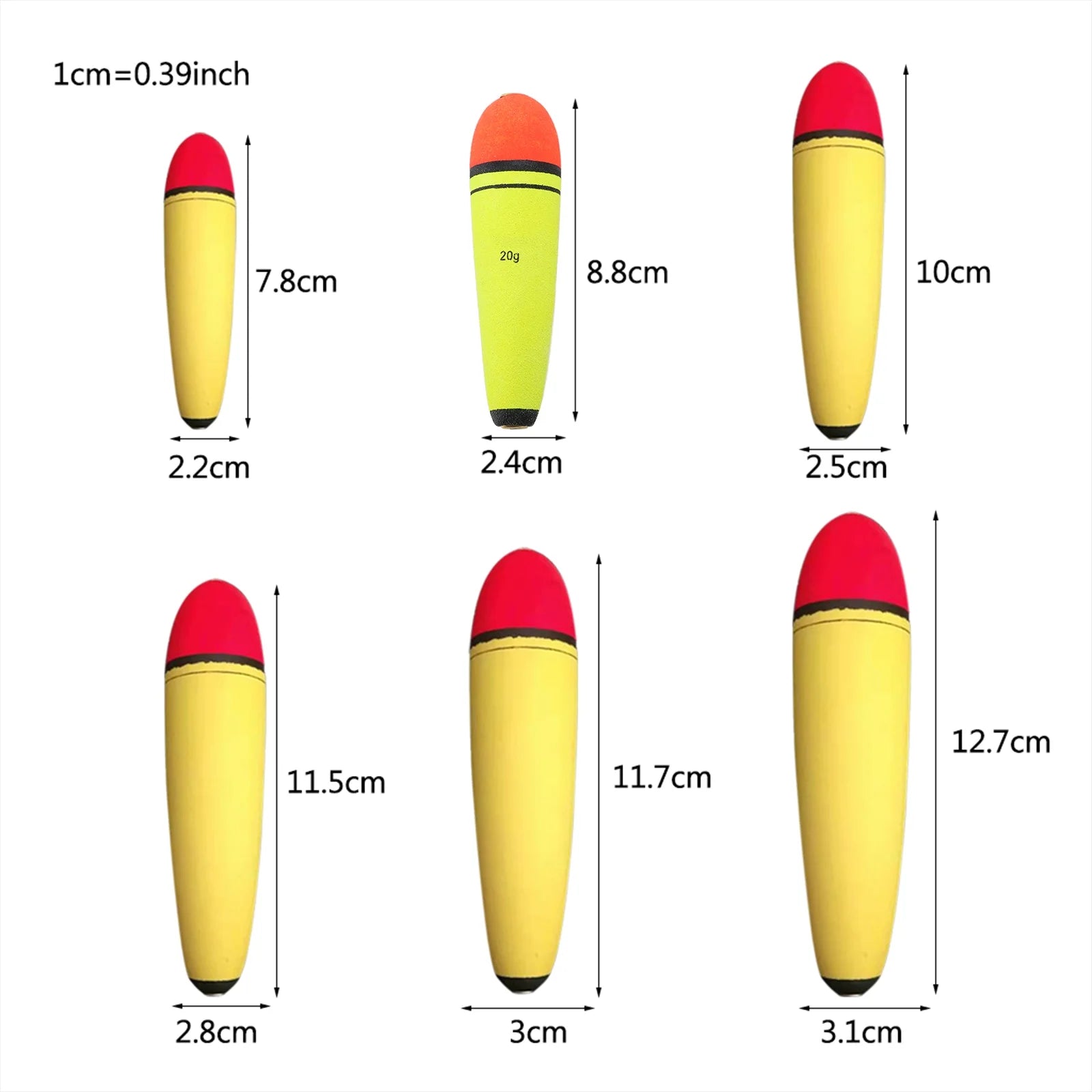 Slip Bobbers for Fishing, Multi-Size Fishing Bobbers Floats Unweighted Bobbers