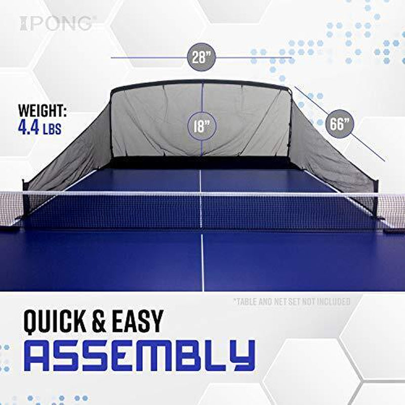 Ipong Carbon Fiber Table Tennis Ball Catch Net - Practice Net Attaches to Ping