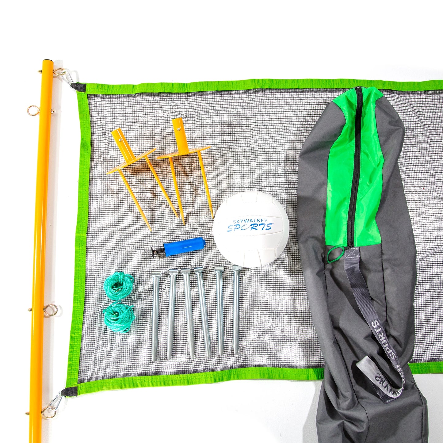 Skywalker Sports Volleyball Kit Including Carry Bag, Volleyball and Staked Poles