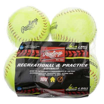 (8 Pack)  NCAA Recreational Fastpitch Softballs, 11 Inch, 4 Count