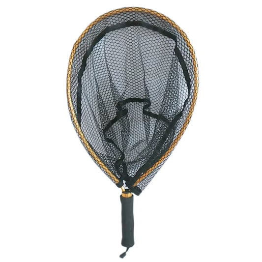 Portable Aluminum Alloy Fishing Net, Non-Slip Pole, Catching Fishes, Landing Net, Convenient, Red