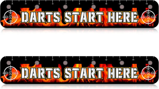 2 Pcs Dart Floor Marker Dart Throw Line Accessories for Players Party Game, 23.23 X 4.15 Inches
