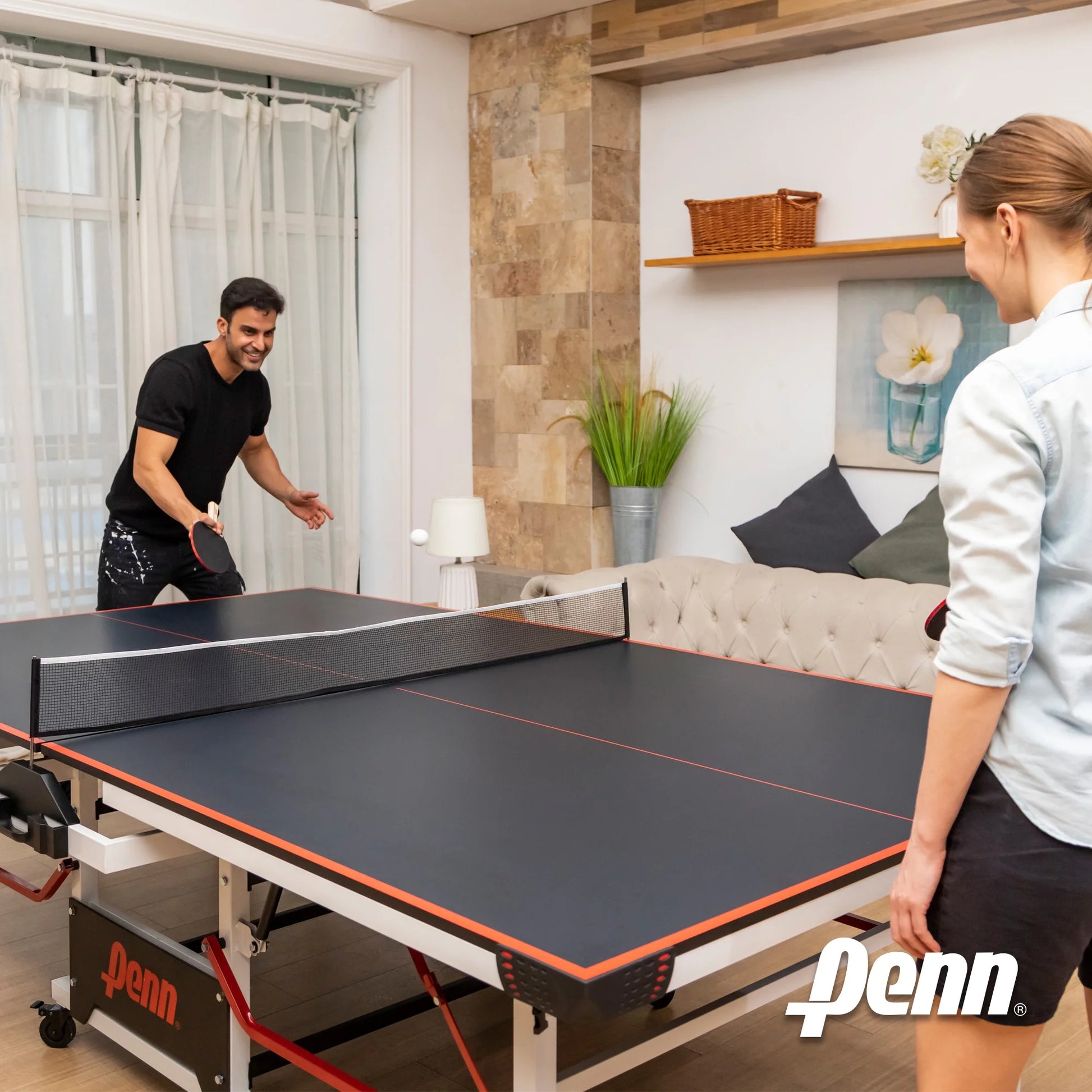 Table Tennis Accessory Set - 4 Ping Pong Paddles, 6 Balls and Storage Pocket