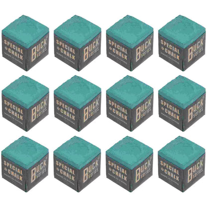 12Pcs Cue Stick Wiping Powder Pool Table Cue Chalk Billiards Playing Accessories Pool Cue Chalk Cubes for Pool Billiard Snooker