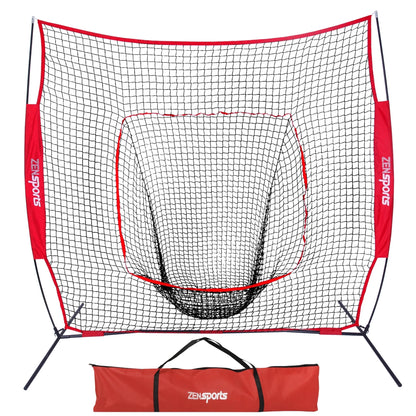7X7Ft Portable Baseball Practice Net Softball Hitting Pitching Net W/Bag