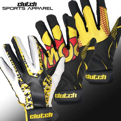American Flag Baseball and Softball Batting Gloves - Super Grip Finger Fit for Adult, Youth - Performance Mesh & Perforated Sheep Skin Palm
