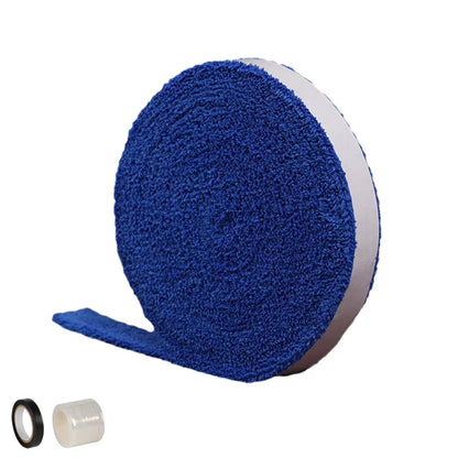 1 Reel 5M Towel Glue Grip Badminton Tennis Racket Overgrips Tape Racket Grip Grip Non-Slip Tape Band Sweat Badminton N6B9